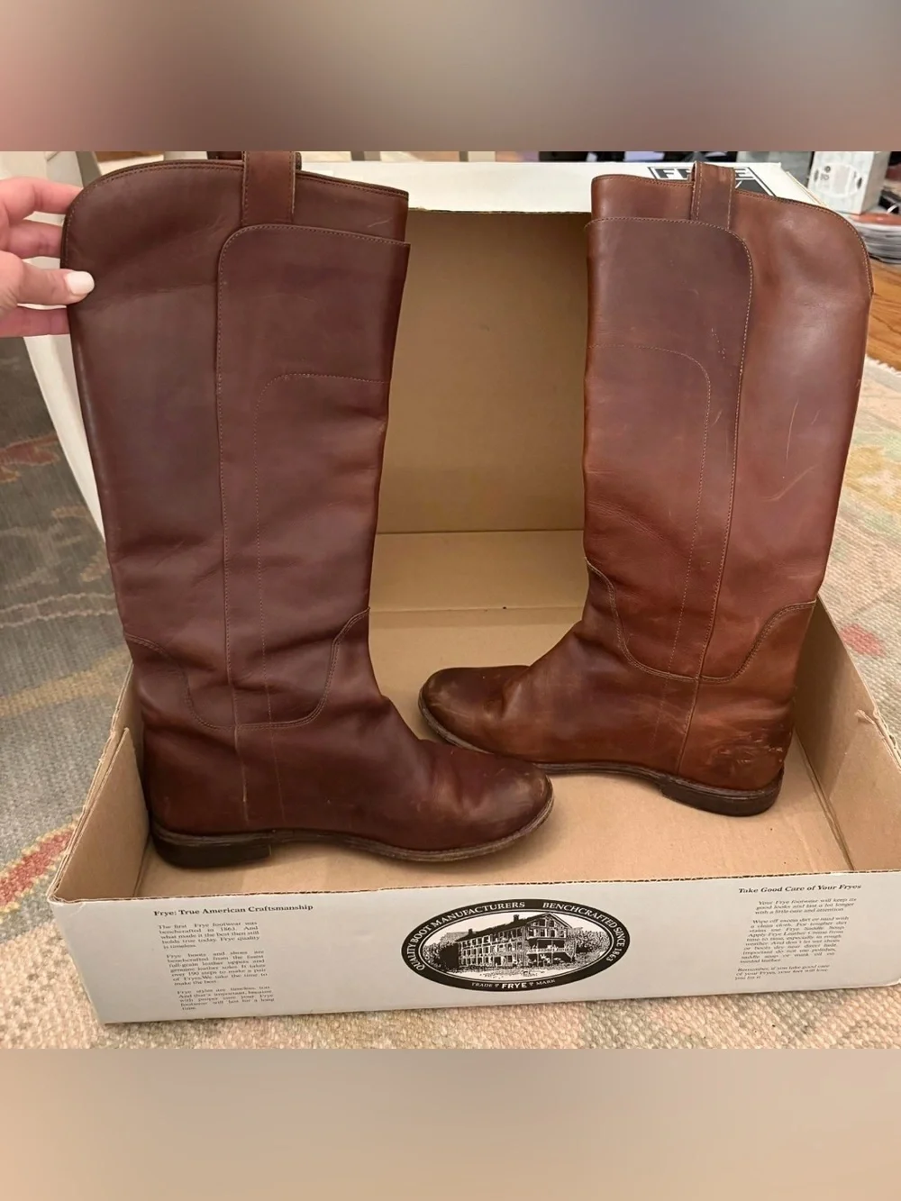Frye tall riding boots